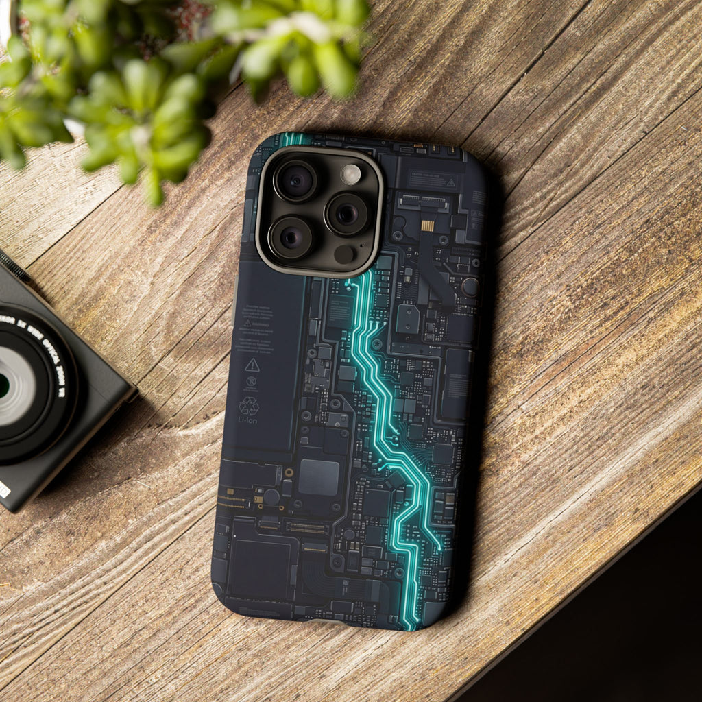 Electrician Cyan Circuit Phone Case - Samsung & iPhone Series