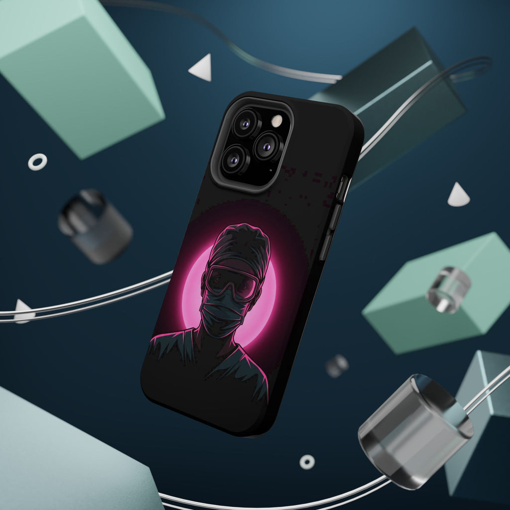 Nurse Portrait Phone Case — Navy Wireless Charging Cover