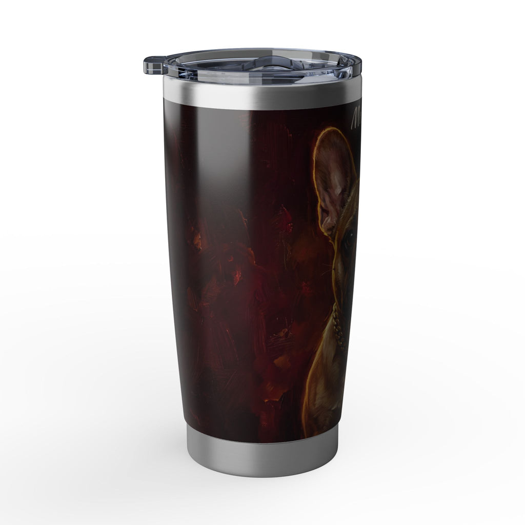 Personalized Frenchie Tumbler – Frenchie Dad Travel Mug, Custom Name Gift for Dog Dad