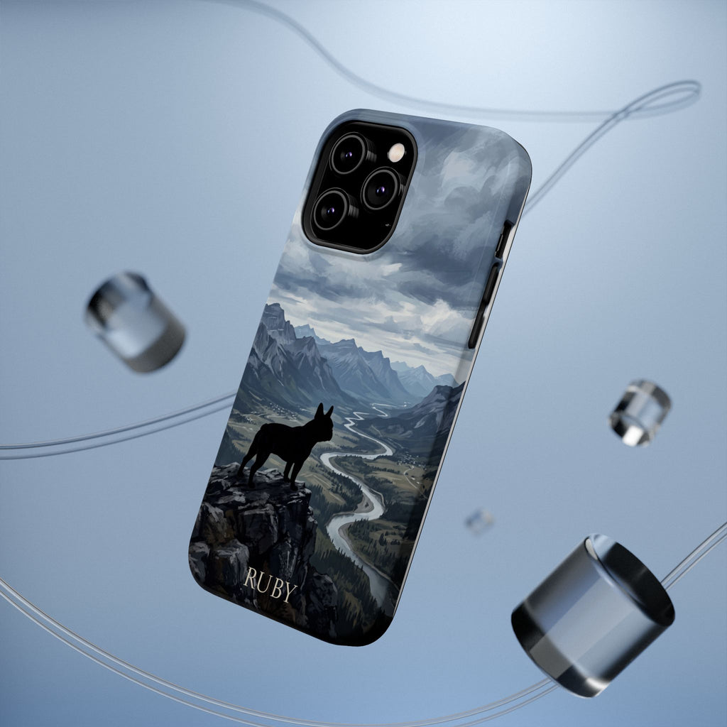 Personalized French Bulldog Mountain Valley Phone Case — Wireless Charging Cover