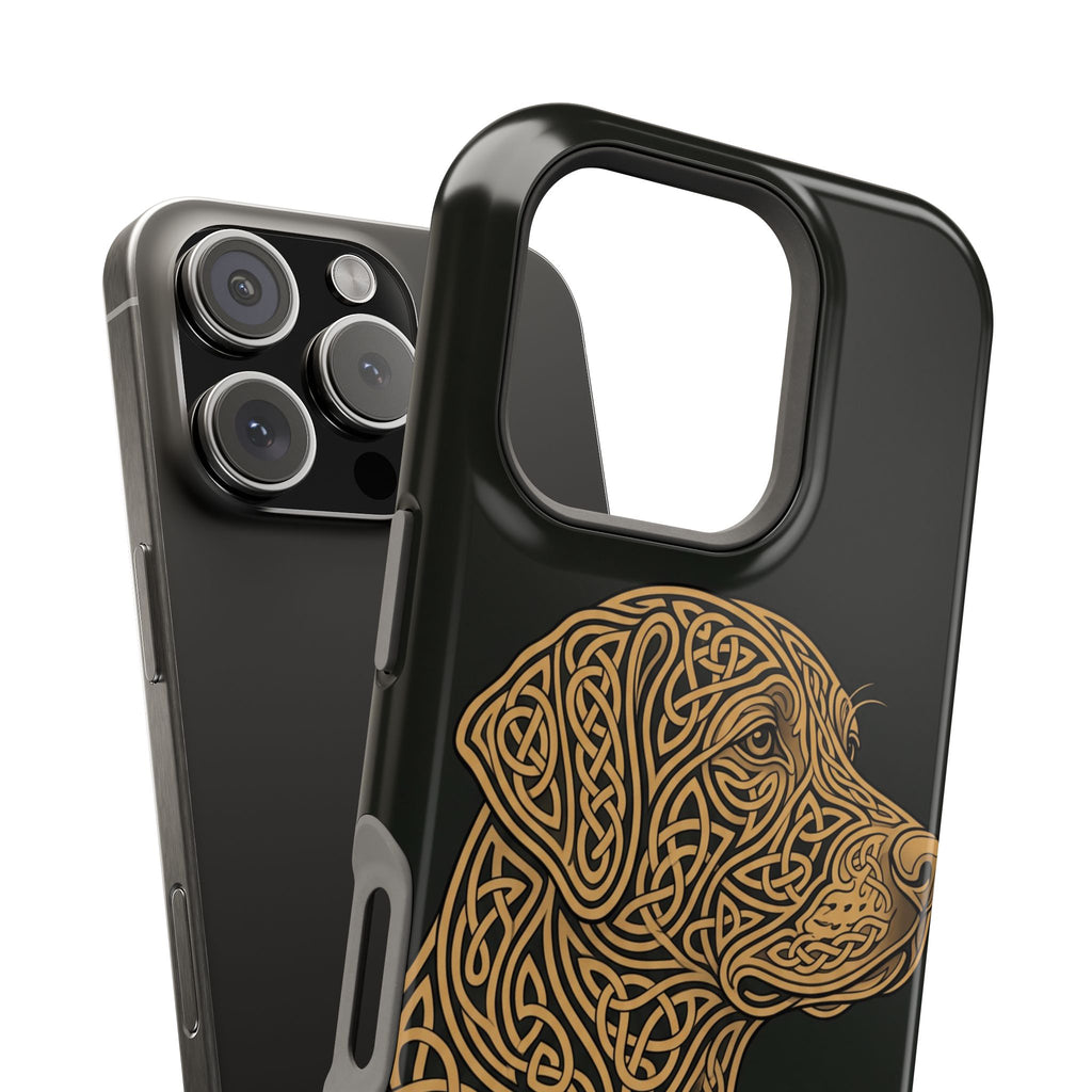 Celtic Knotwork Labrador Phone Case — Tough Magnetic Case with Wireless Charging
