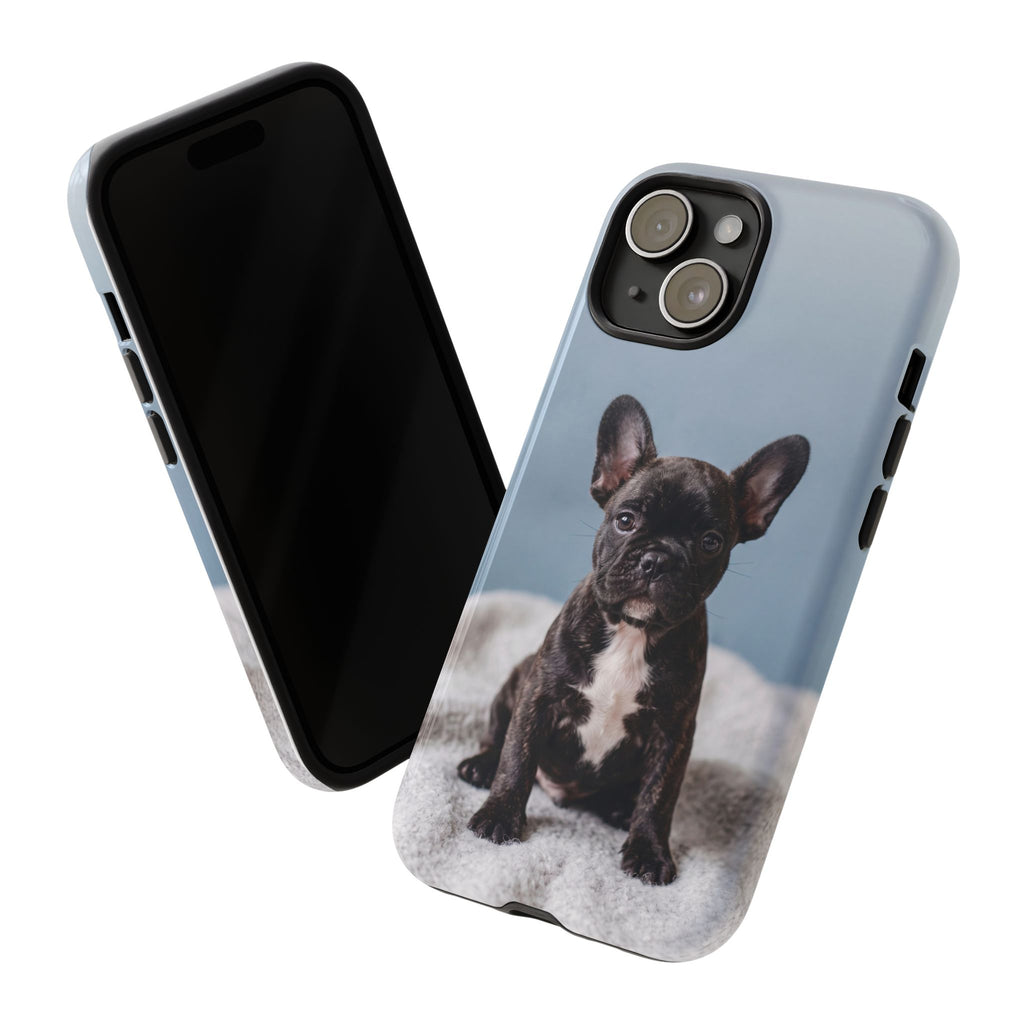 French Bulldog Puppy Phone Case | Adorable Brindle Frenchie Portrait | Samsung & iPhone