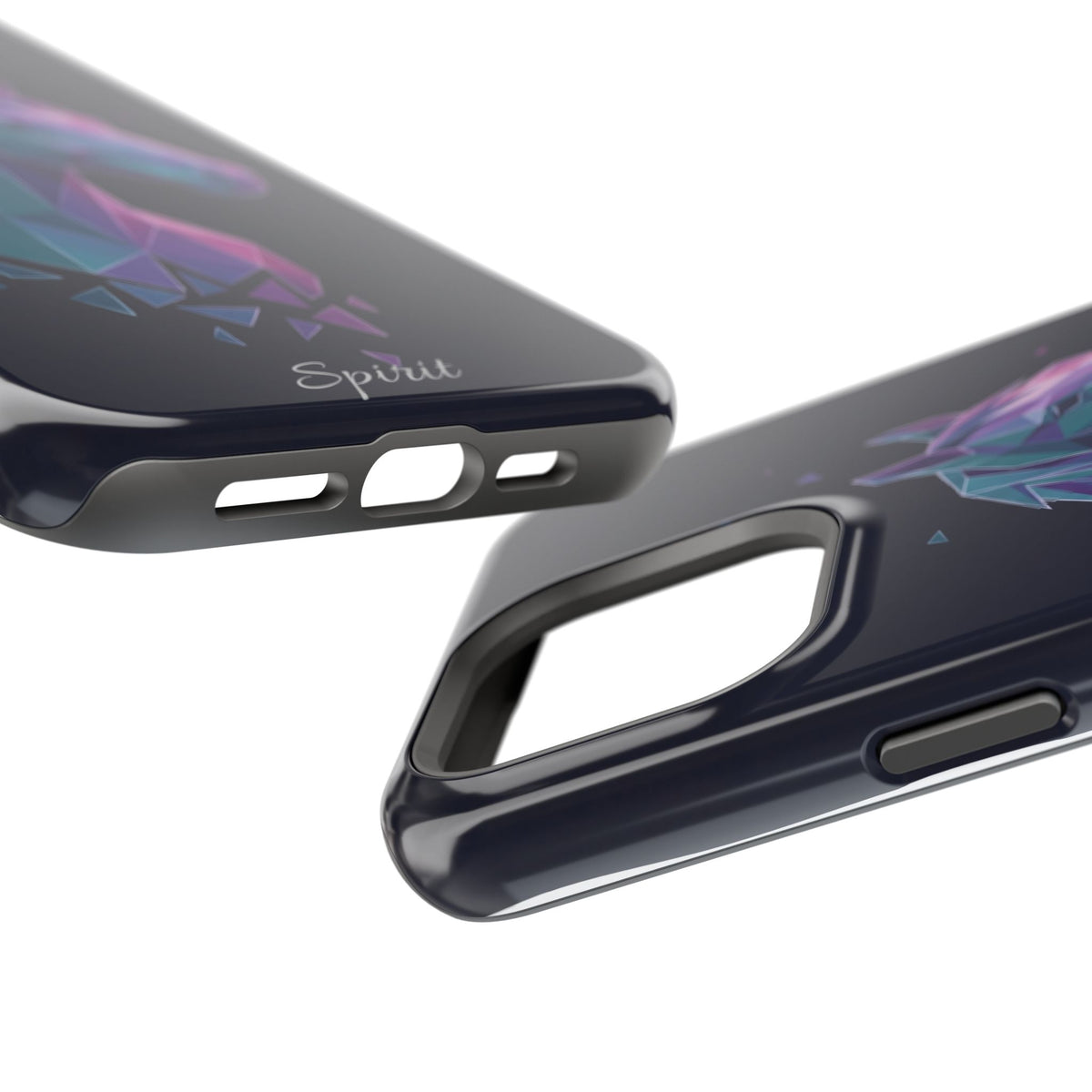 Personalized Geometric Horse Phone Case — Tough Magnetic Case with Wireless Charging