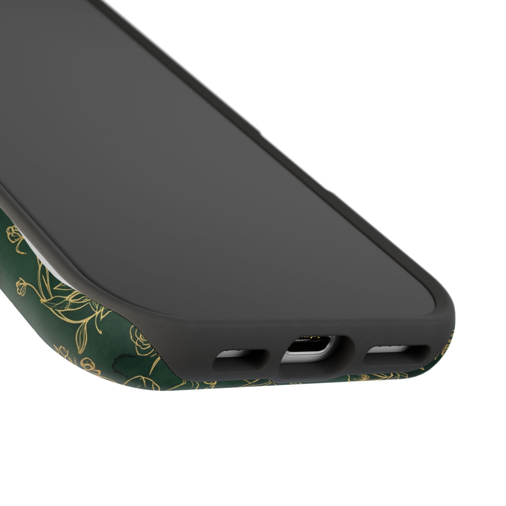 Personalized Nurse Botanical Phone Case — Impact-Resistant Wireless Charging Cover