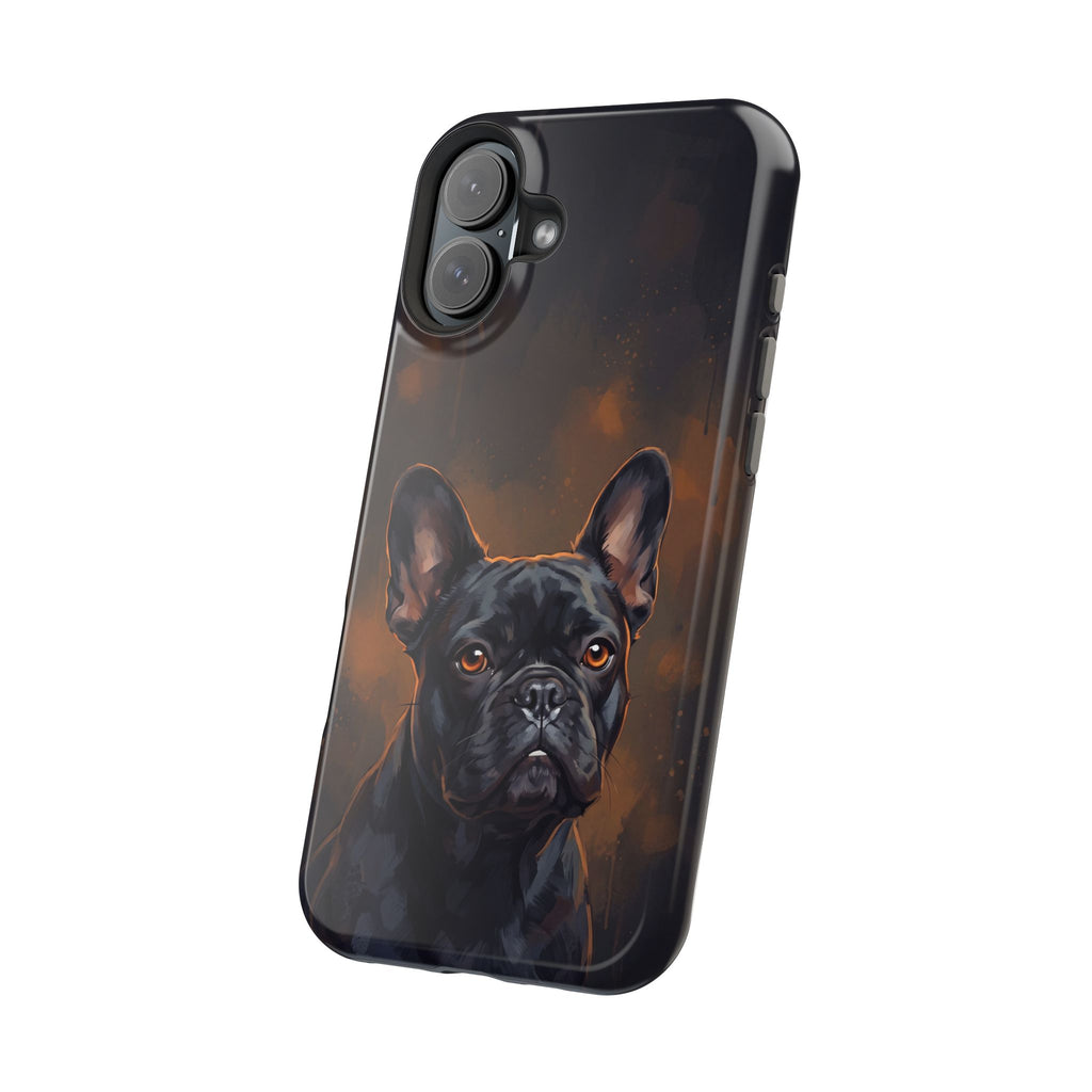French Bulldog Portrait Phone Case — Impact-Resistant Wireless Charging Cover