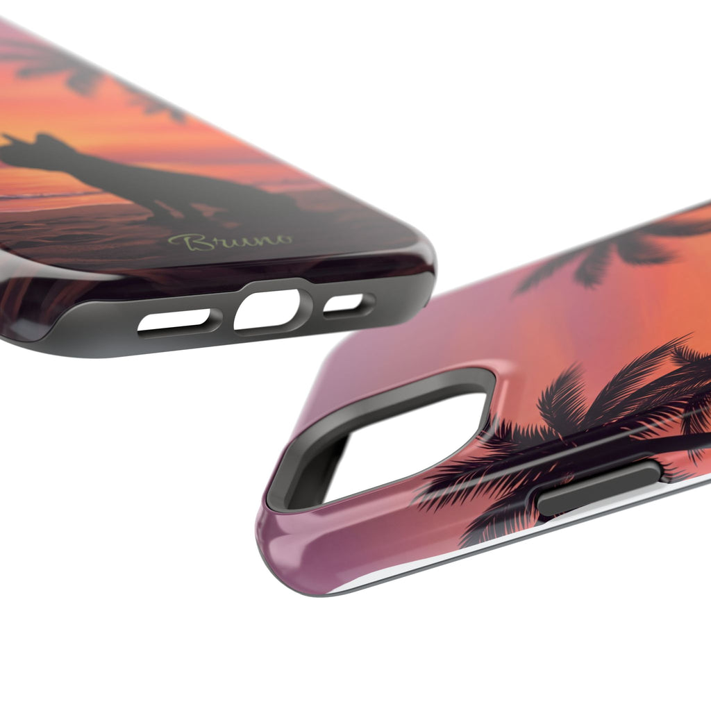 Personalized French Bulldog Tropical Beach Phone Case — Wireless Charging Cover