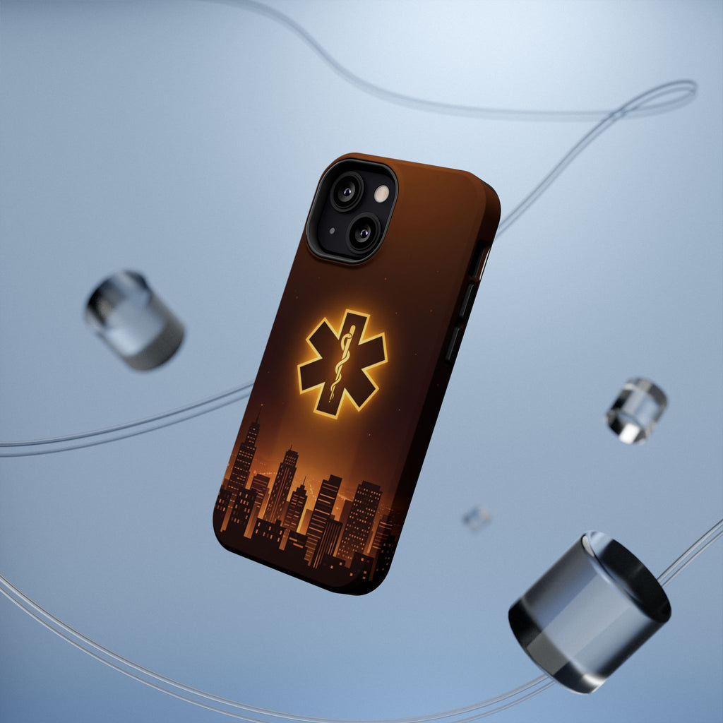 Paramedic/EMT Skyline Phone Case — Magnetic Wireless Charging Cover