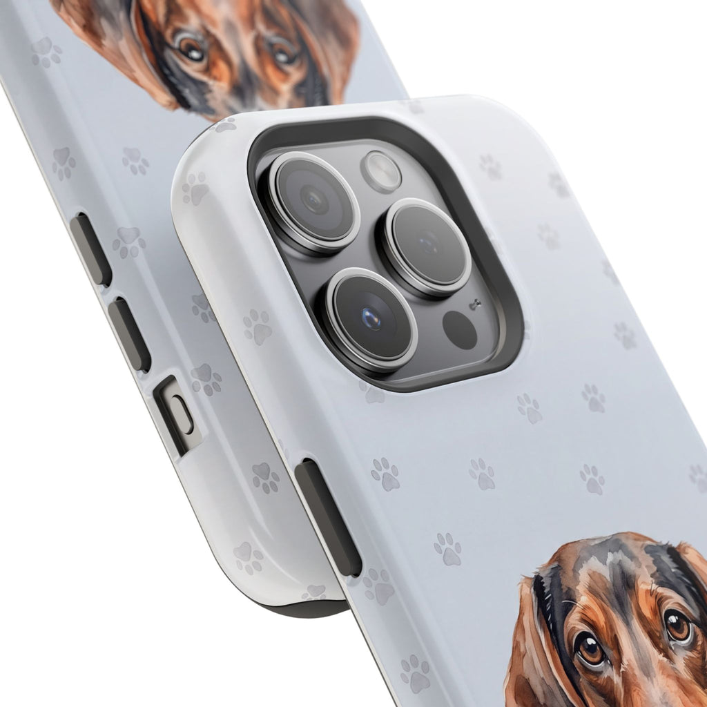 Dachshund Watercolor Portrait Phone Case | Elegant Sausage Dog Art Print | iPhone & Samsung
