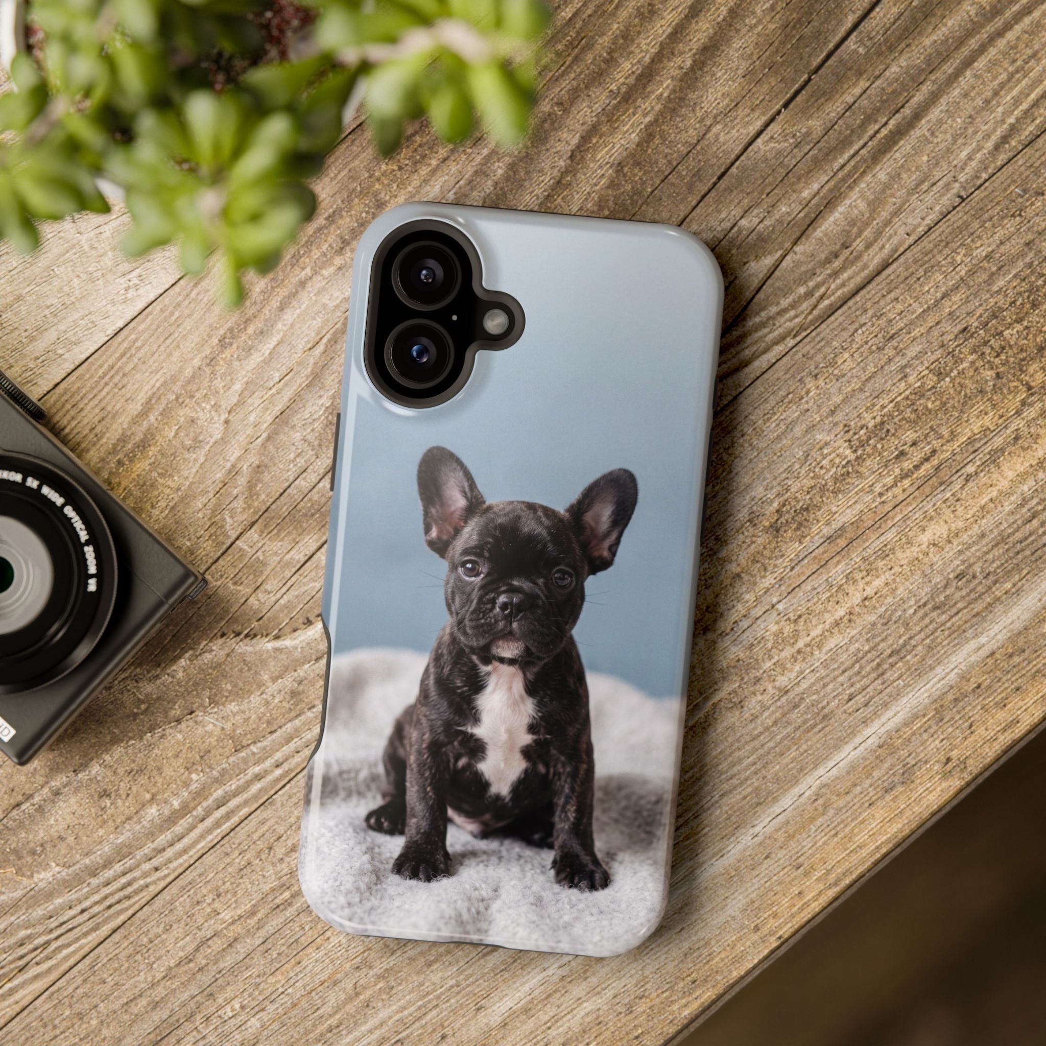 French Bulldog Puppy Phone Case — Impact-Resistant Wireless Charging Cover