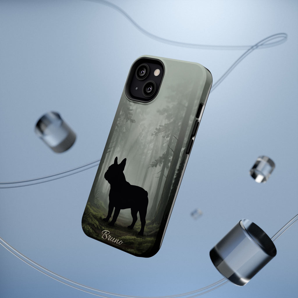 Personalized French Bulldog Misty Forest Phone Case — Wireless Charging Cover