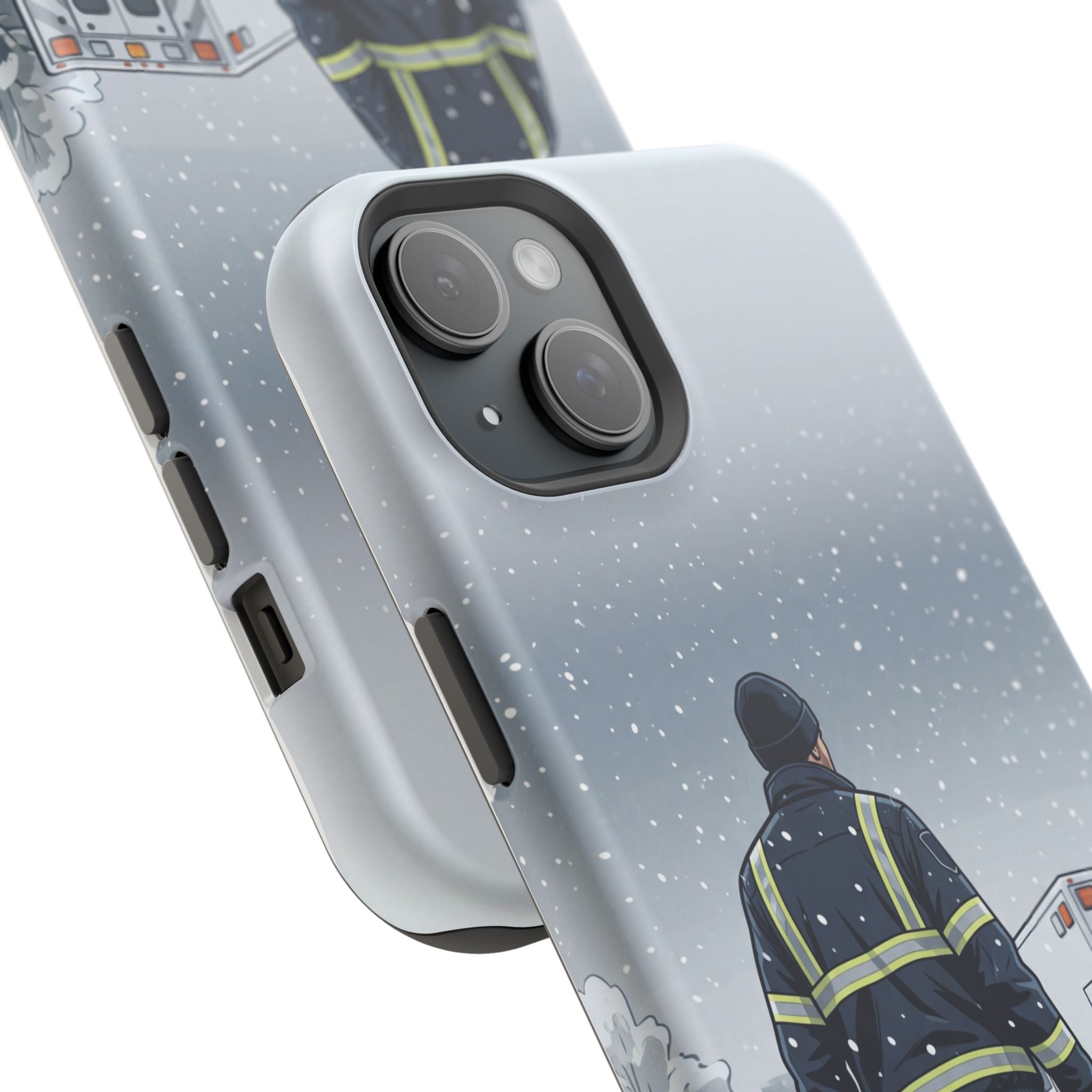 Bold Paramedic/EMT Portrait Phone Case — Magnetic Wireless Charging Cover