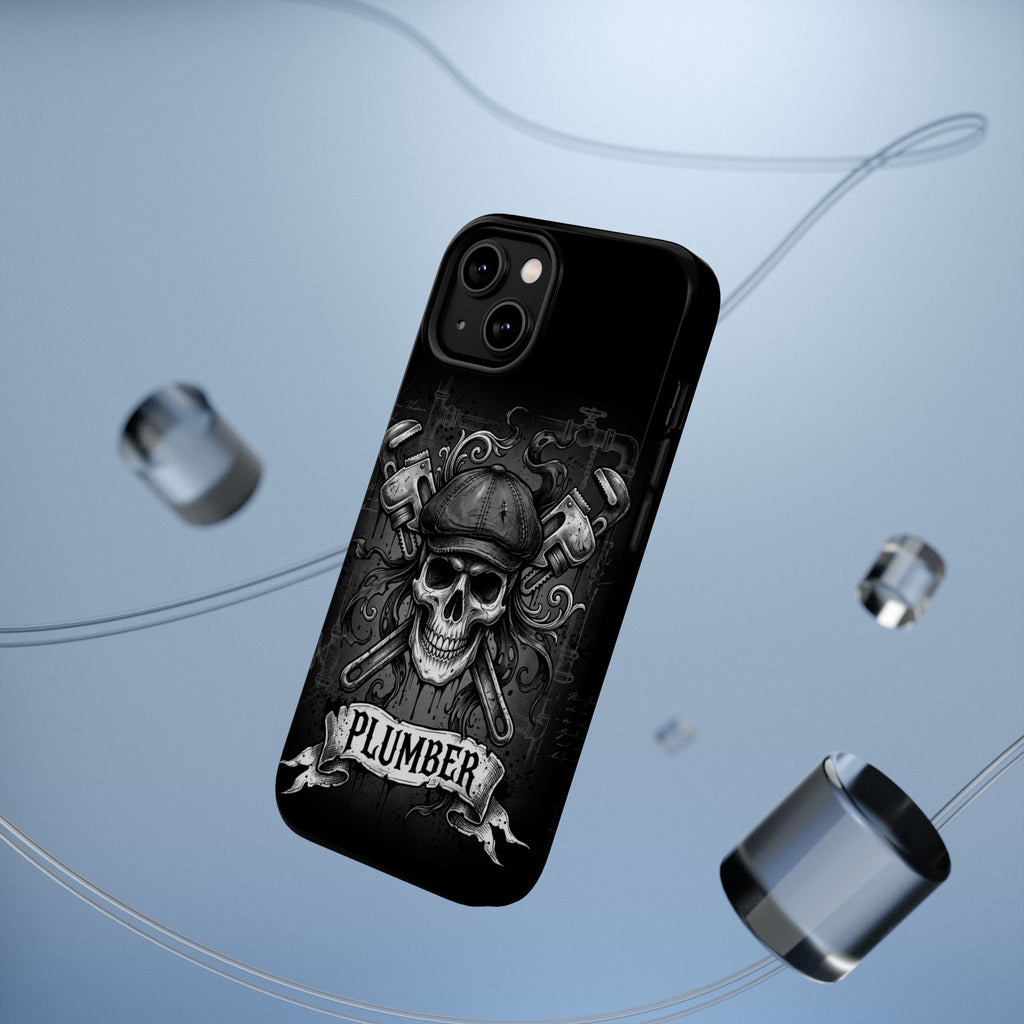 Skull & Wrenches Plumber Phone Case — Wireless Charging Cover