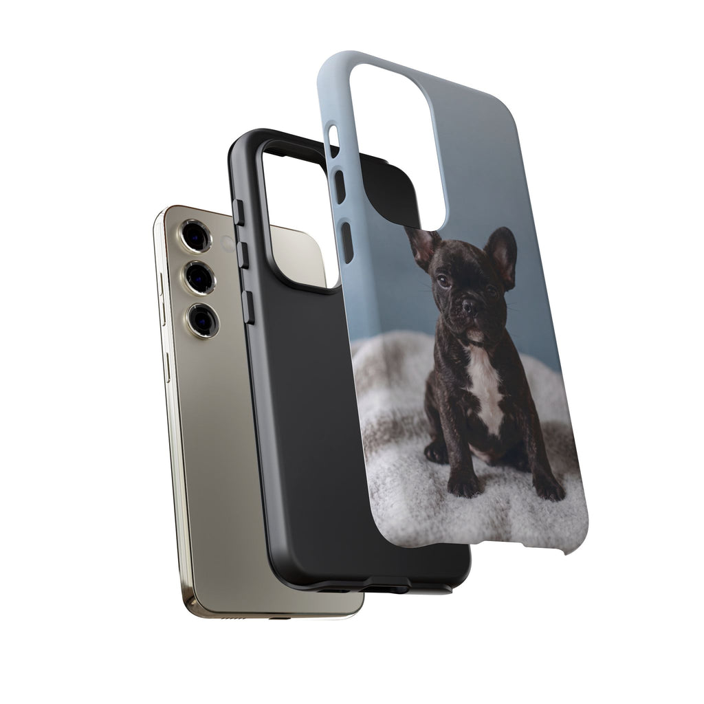 French Bulldog Puppy Phone Case | Adorable Brindle Frenchie Portrait | Samsung & iPhone