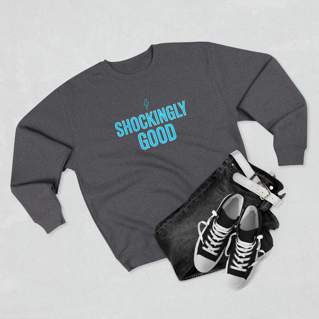 Shockingly Good Electrician Sweatshirt | Funny Electrician Gift Crewneck