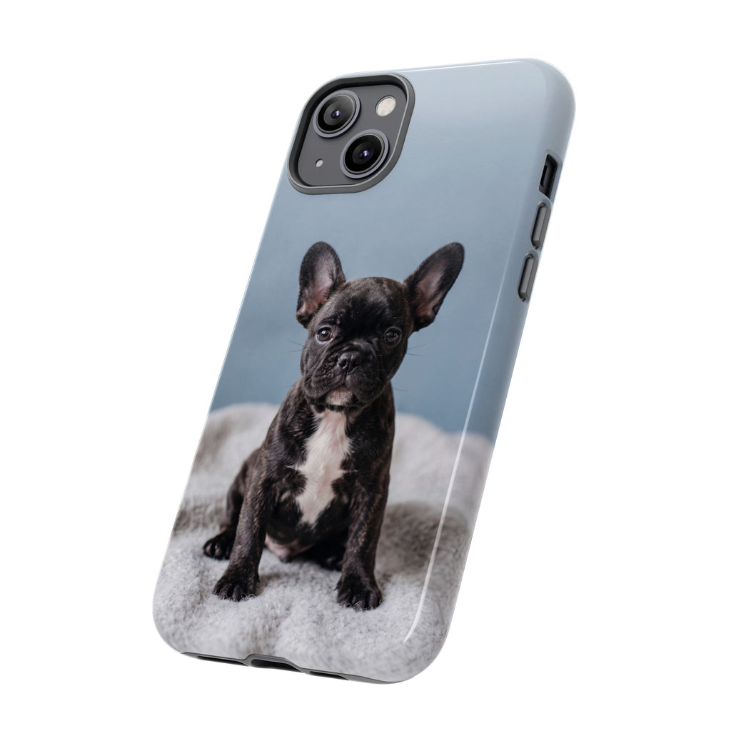French Bulldog Puppy Phone Case | Adorable Brindle Frenchie Portrait | Samsung & iPhone