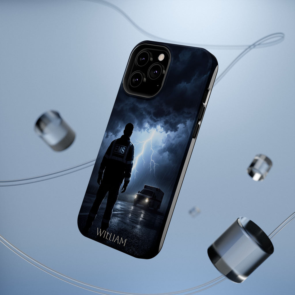 Personalized Lightning Storm EMS Phone Case — Wireless Charging Cover