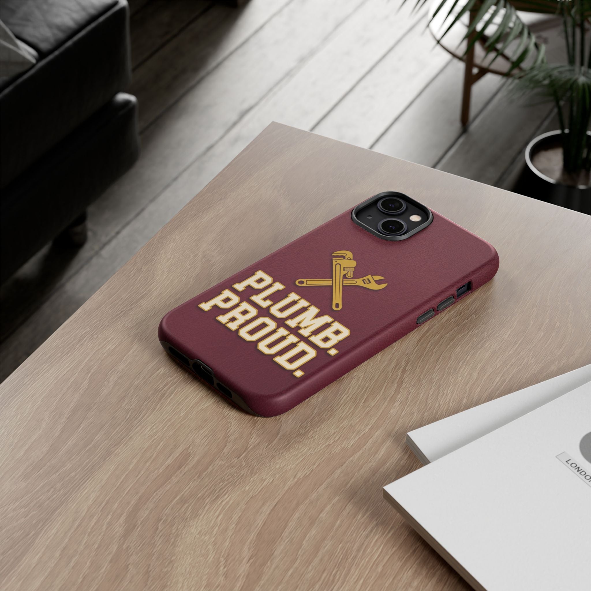 Plumb. Proud. Varsity Print Phone Case - Samsung & iPhone Series
