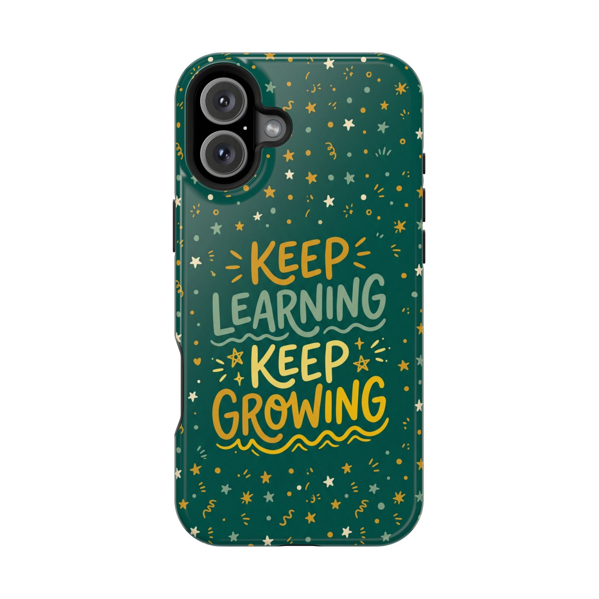 Keep Learning Keep Growing Teacher Phone Case — Wireless Charging Cover