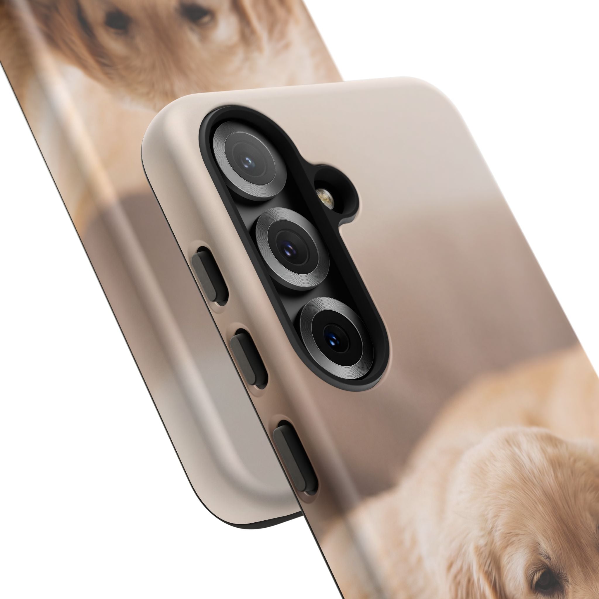 Sleepy Golden Retriever Puppy Phone Case | Cozy Cuddly Puppy Portrait | Samsung & iPhone