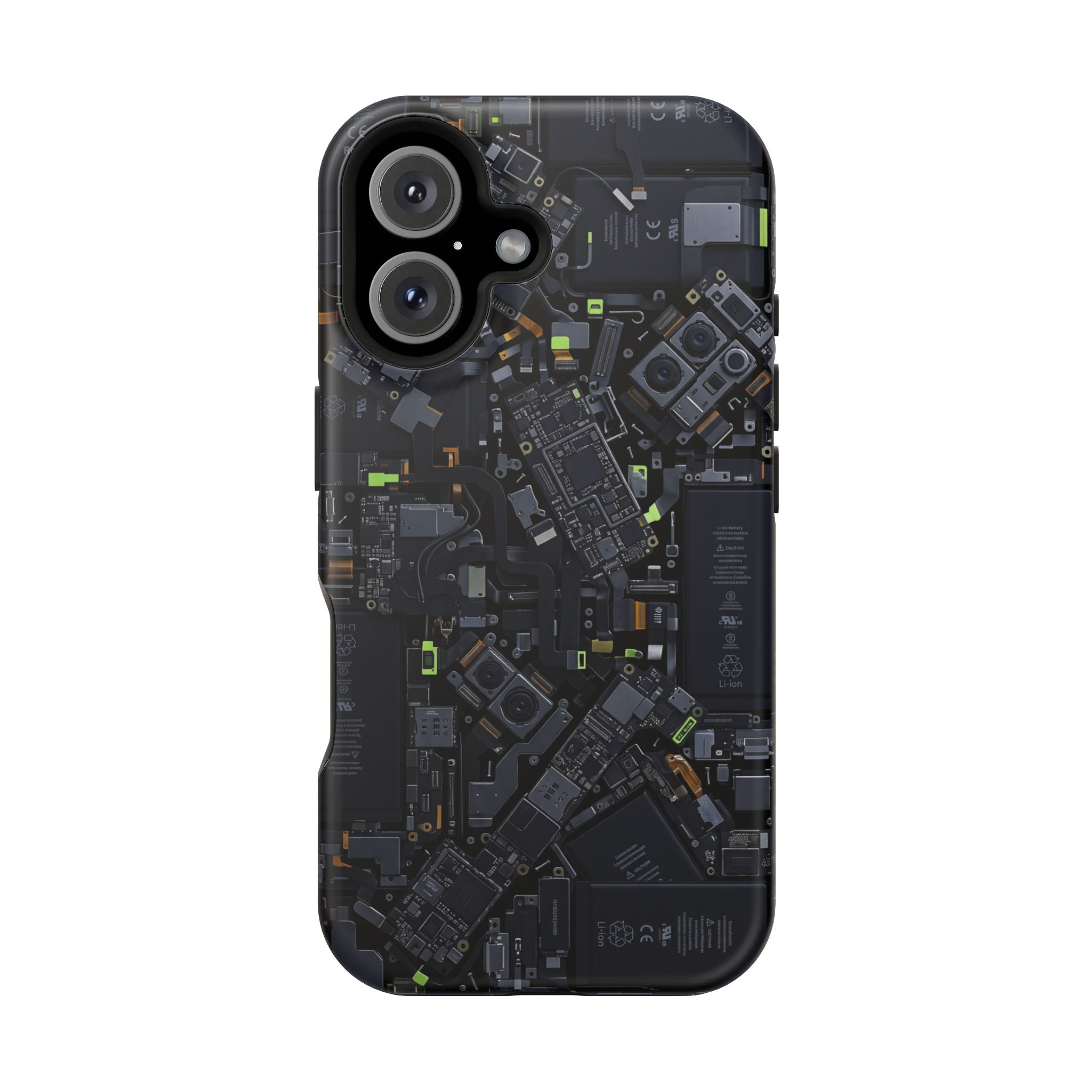 Circuit Core Phone Case — Motherboard Print Wireless Charging Cover