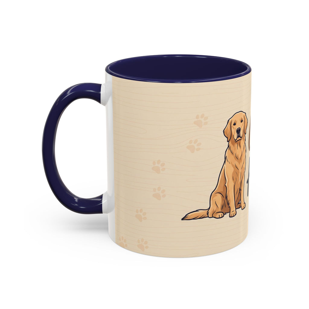 Golden Hearted Mug | Golden Retriever Lover Gift | Cute Dog Coffee Mug