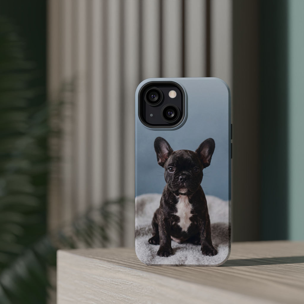 French Bulldog Puppy Phone Case — Impact-Resistant Wireless Charging Cover