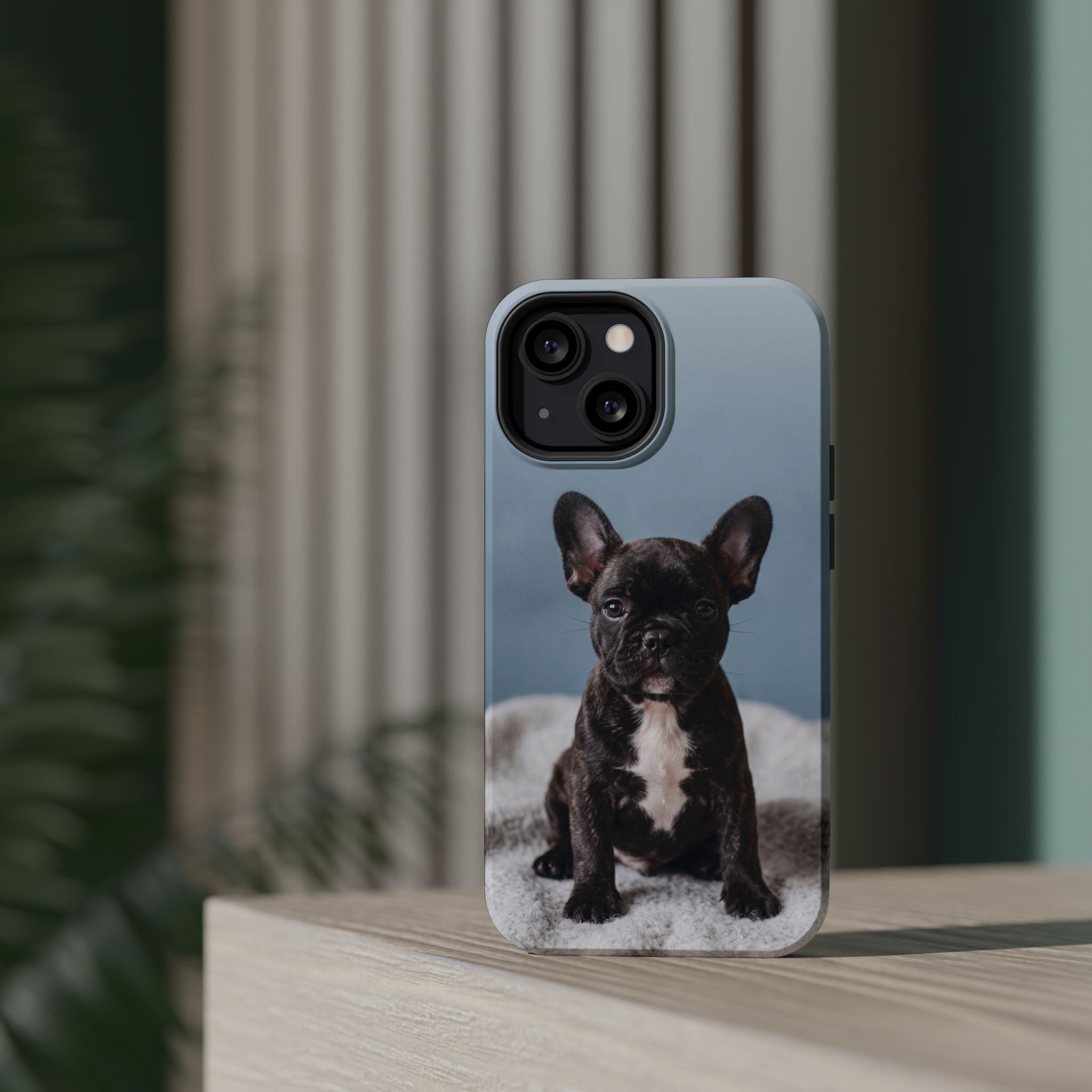 French Bulldog Puppy Phone Case — Impact-Resistant Wireless Charging Cover