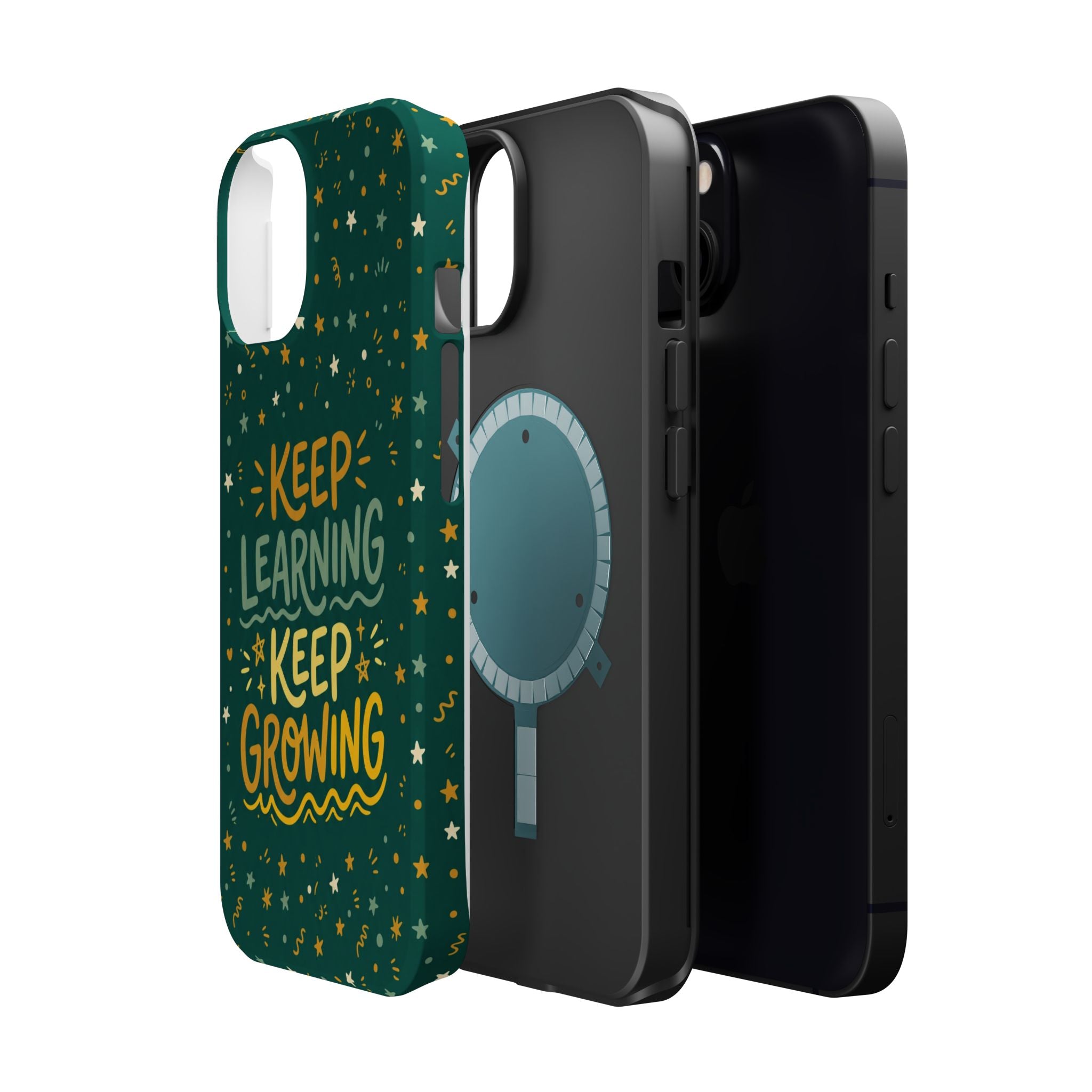 Keep Learning Keep Growing Teacher Phone Case — Wireless Charging Cover