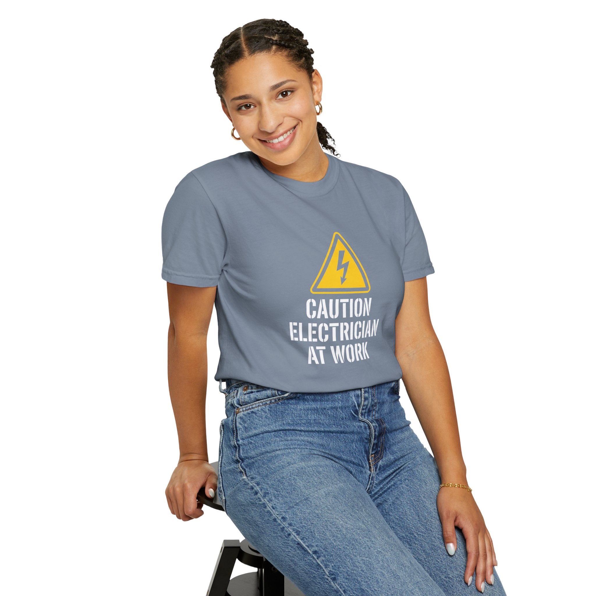 Caution Electrician At Work T-Shirt