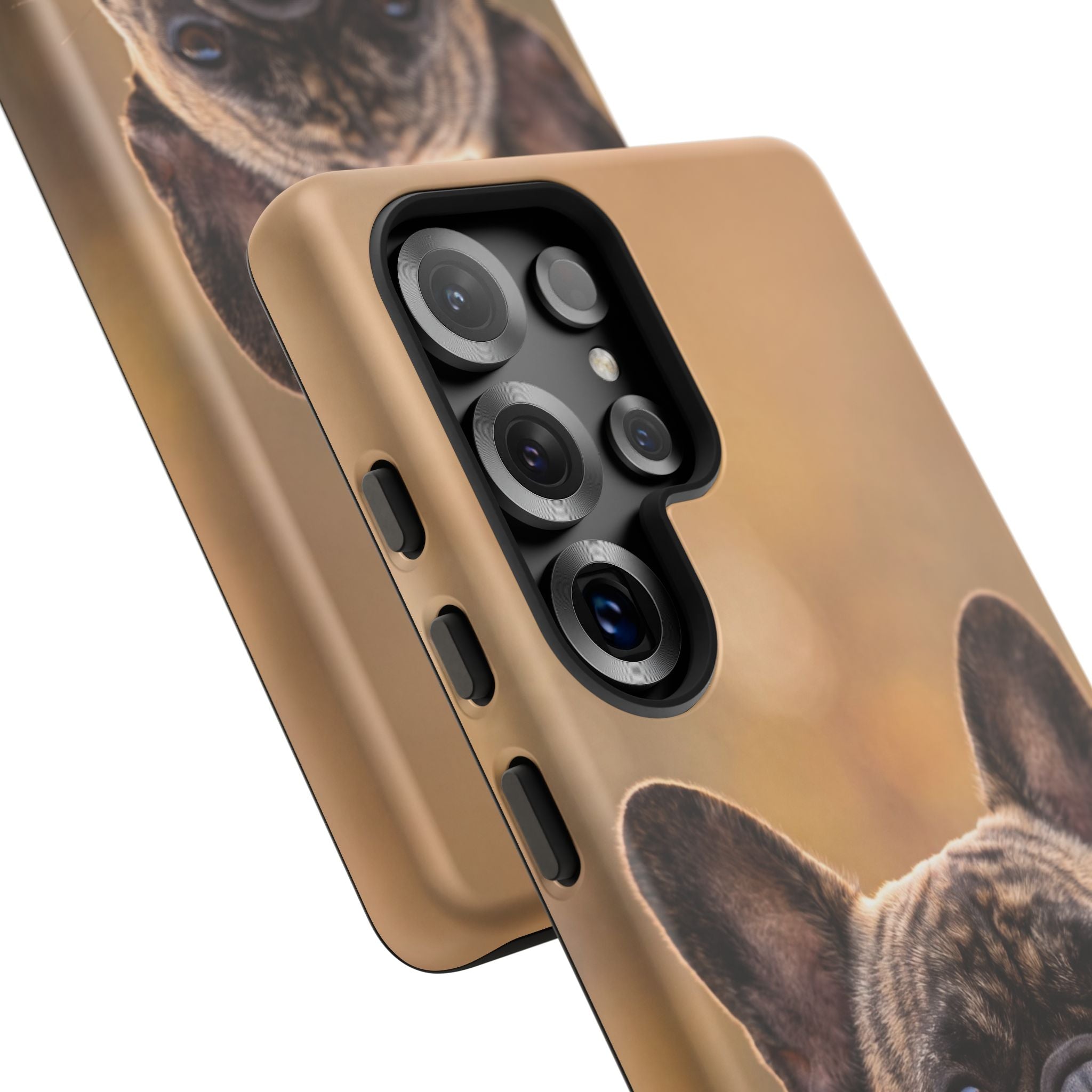 French Bulldog Portrait Phone Case | Realistic Brindle Frenchie Photo Case | iPhone & Samsung