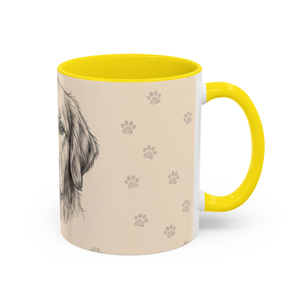Golden Retriever Sketch Mug | Golden Retriever Lover Gift | Pencil Art Dog Coffee Mug