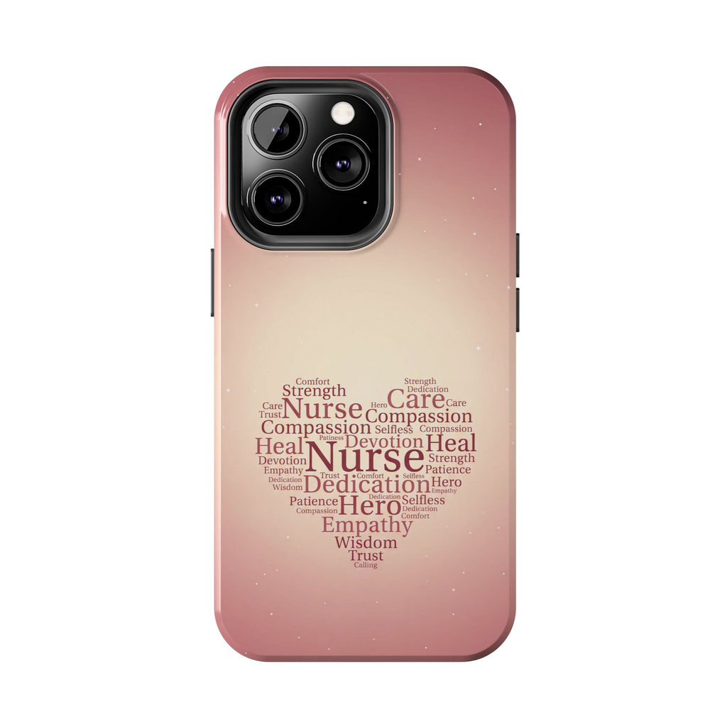 Nurse Heart Word Cloud Phone Case | iPhone & Samsung Galaxy series