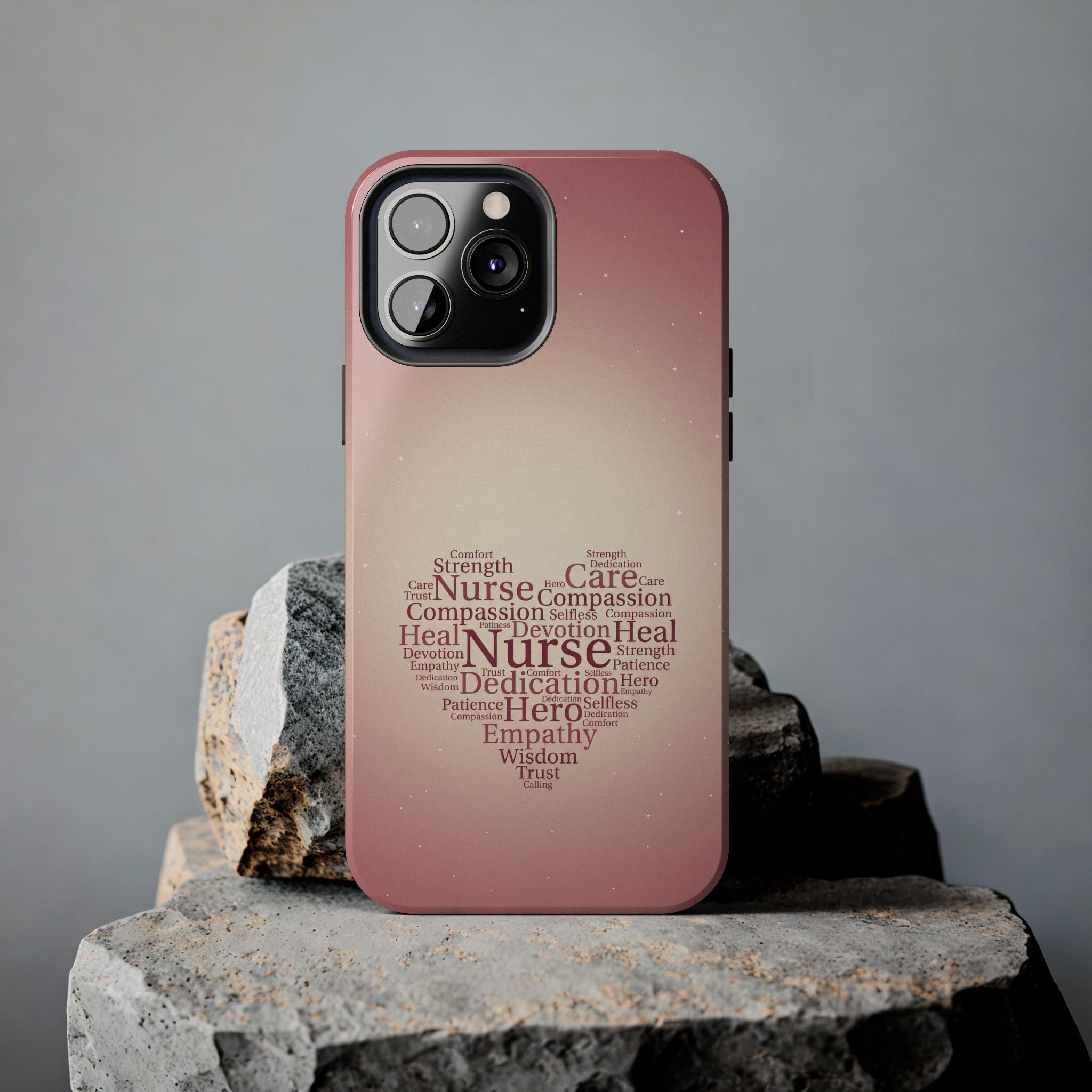 Nurse Heart Word Cloud Phone Case | iPhone & Samsung Galaxy series