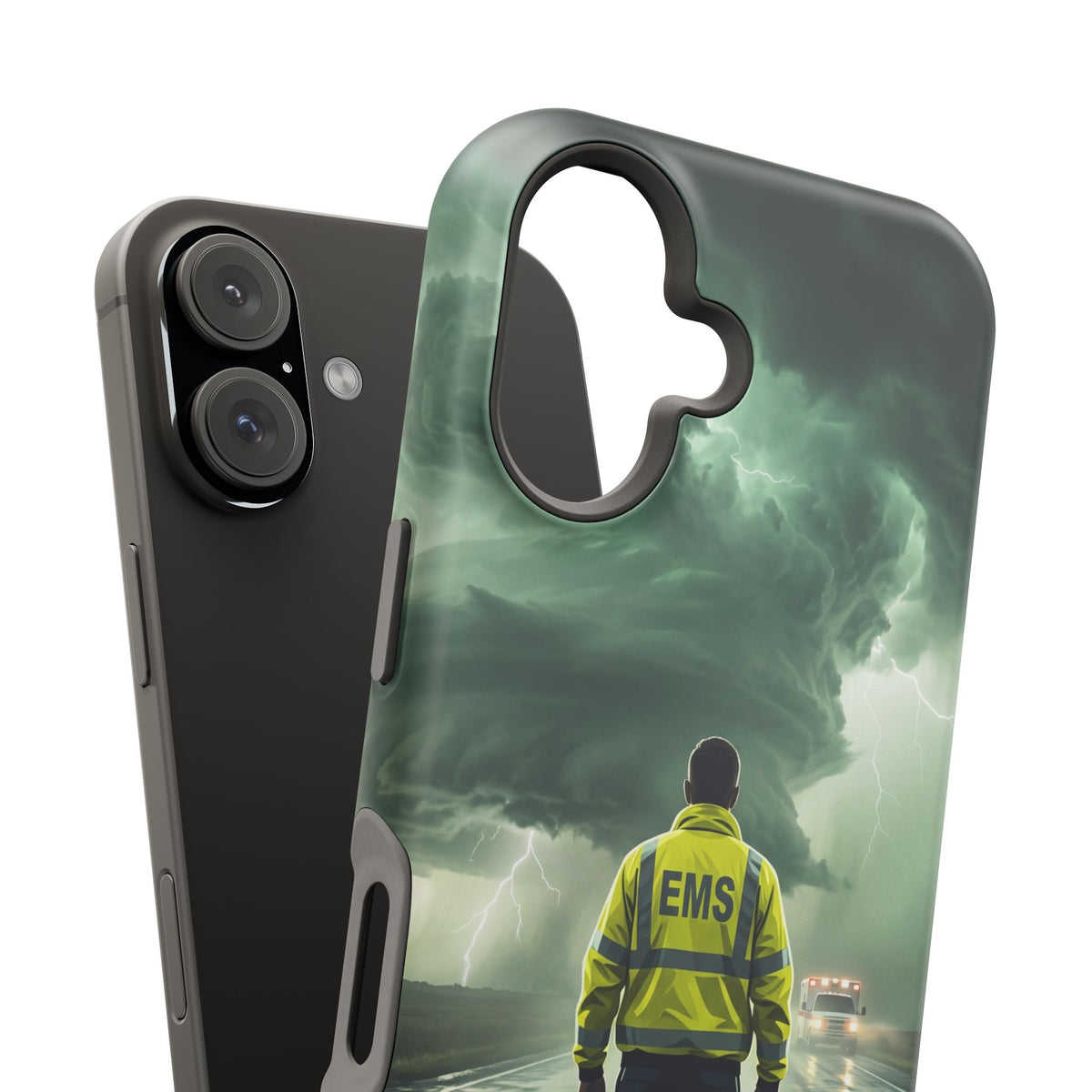 EMS Green Storm Phone Case — Magnetic Wireless Charging Cover