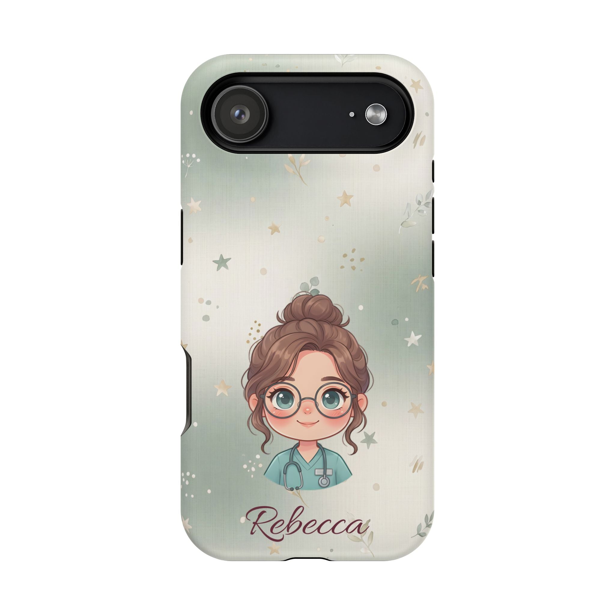 Personalized Starry Nurse Phone Case — Wireless Charging Cover