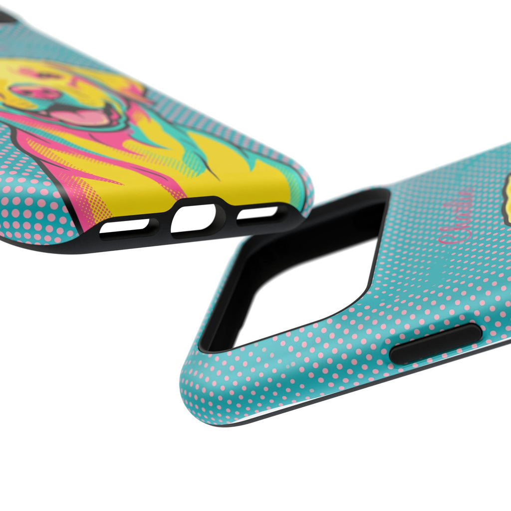 Personalized Pop Art Labrador Phone Case — Tough Magnetic Case with Wireless Charging