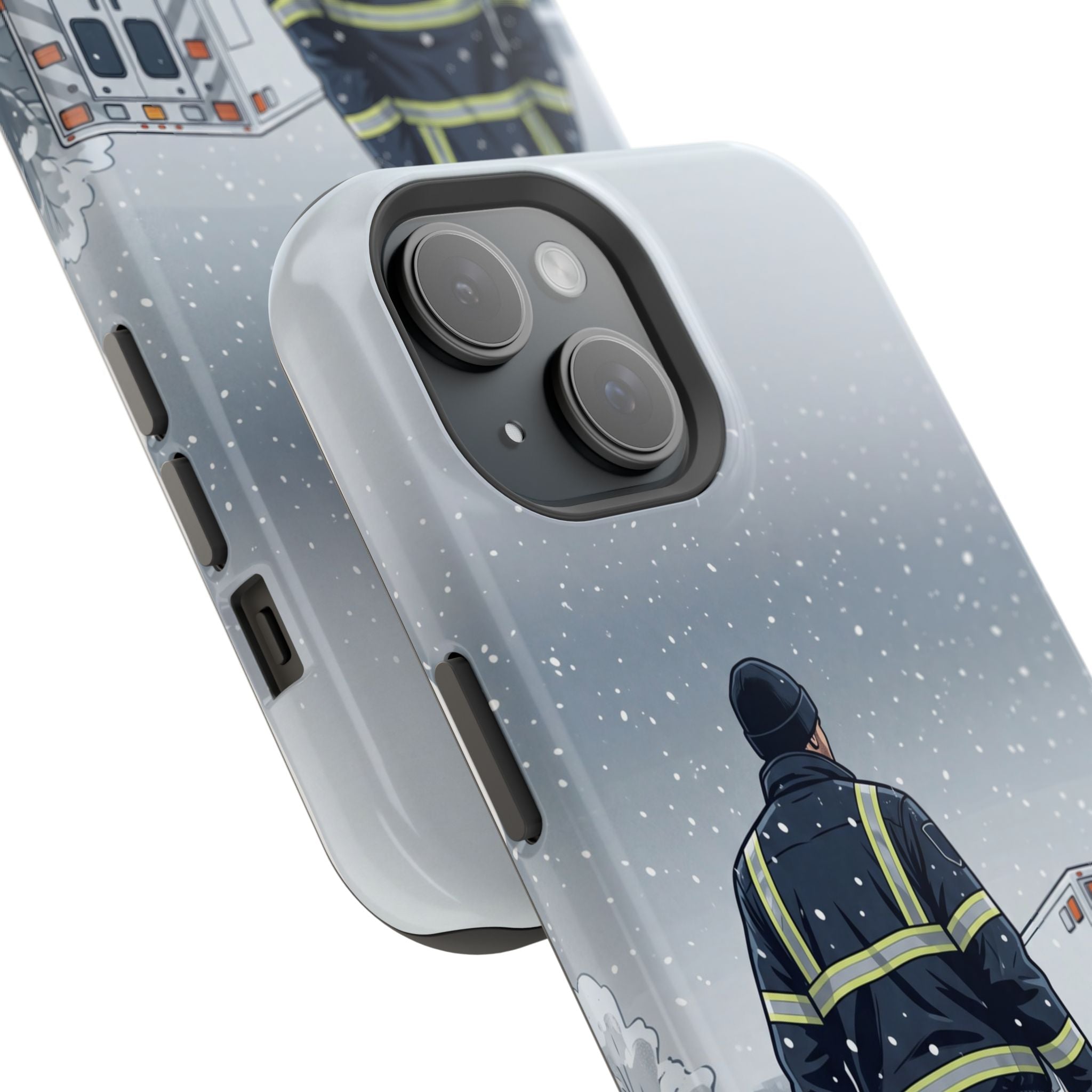 Bold Paramedic/EMT Portrait Phone Case — Magnetic Wireless Charging Cover
