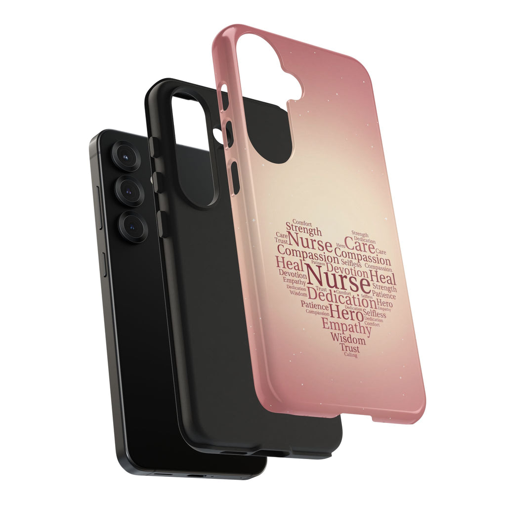 Nurse Heart Word Cloud Phone Case | iPhone & Samsung Galaxy series