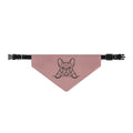 Dusty Rose French Bulldog Bandana | Cute Frenchie Dog Bandana | Pet Lover Gift