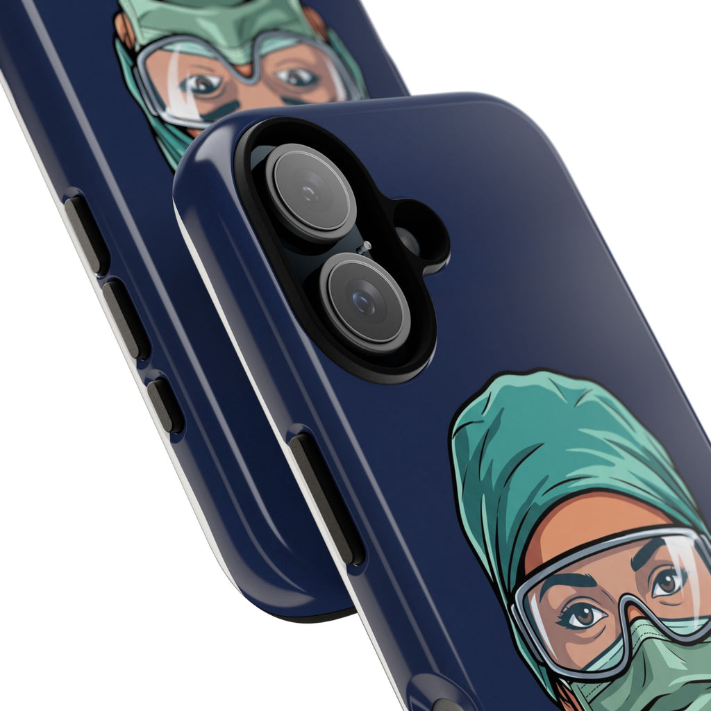 Nurse Illustrated Portrait Phone Case | iPhone & Samsung