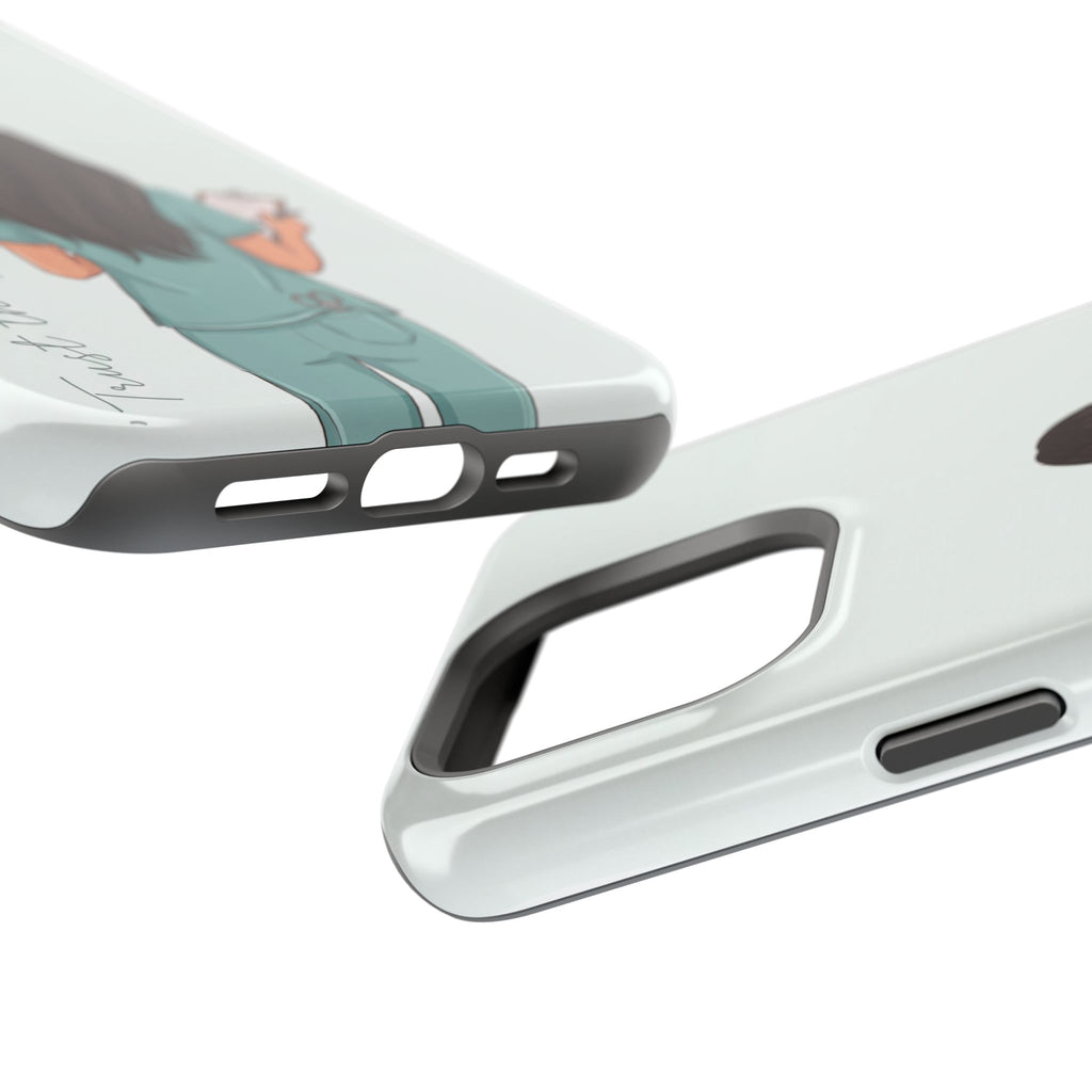 Nurse Illustration Phone Case — Impact-Resistant Wireless Charging Cover