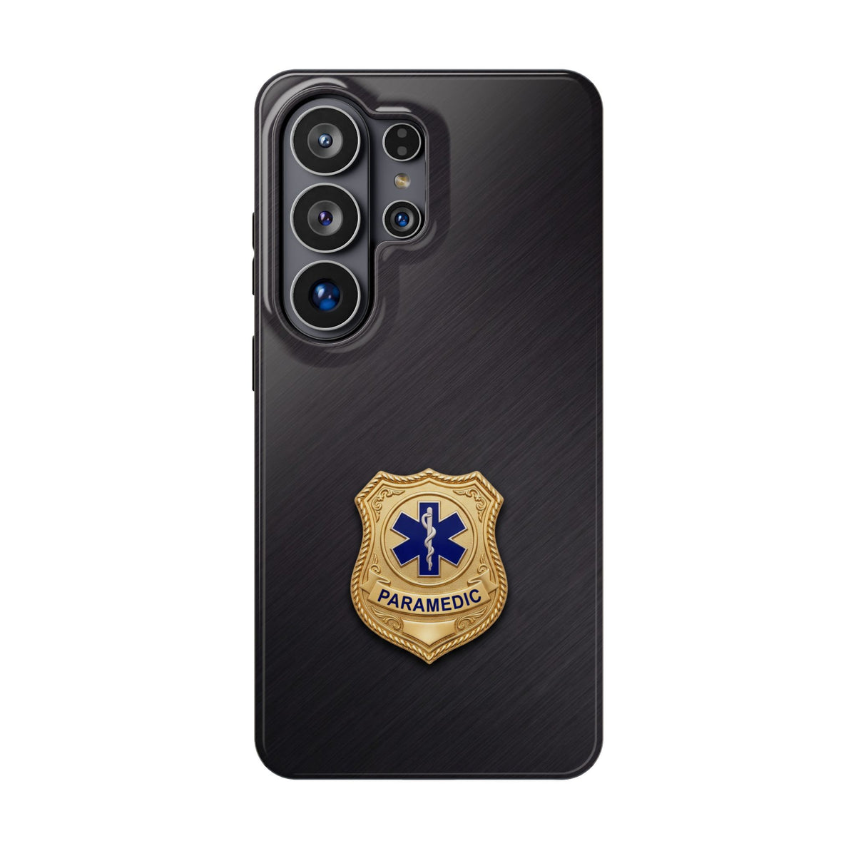 Gold Paramedic Badge Phone Case — Magnetic Wireless Charging Cover