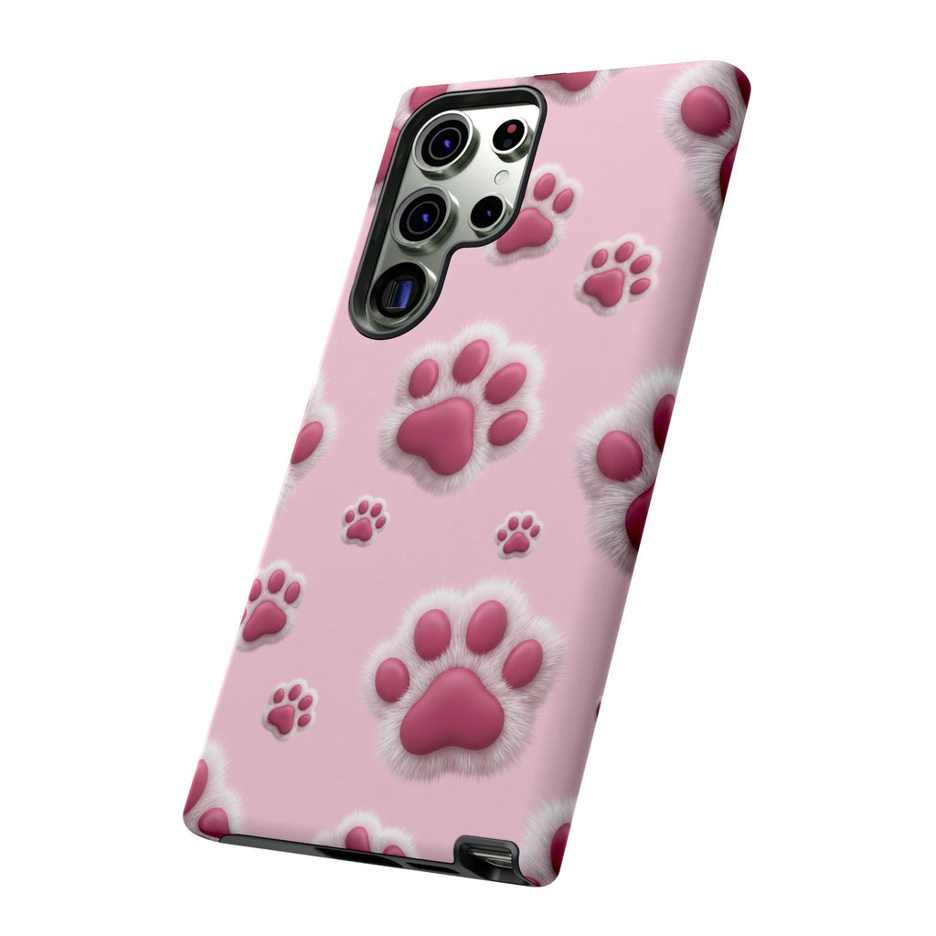 iphone & Samsung - Pink Paws Tough Phone Case — Cute Protective iPhone Cover
