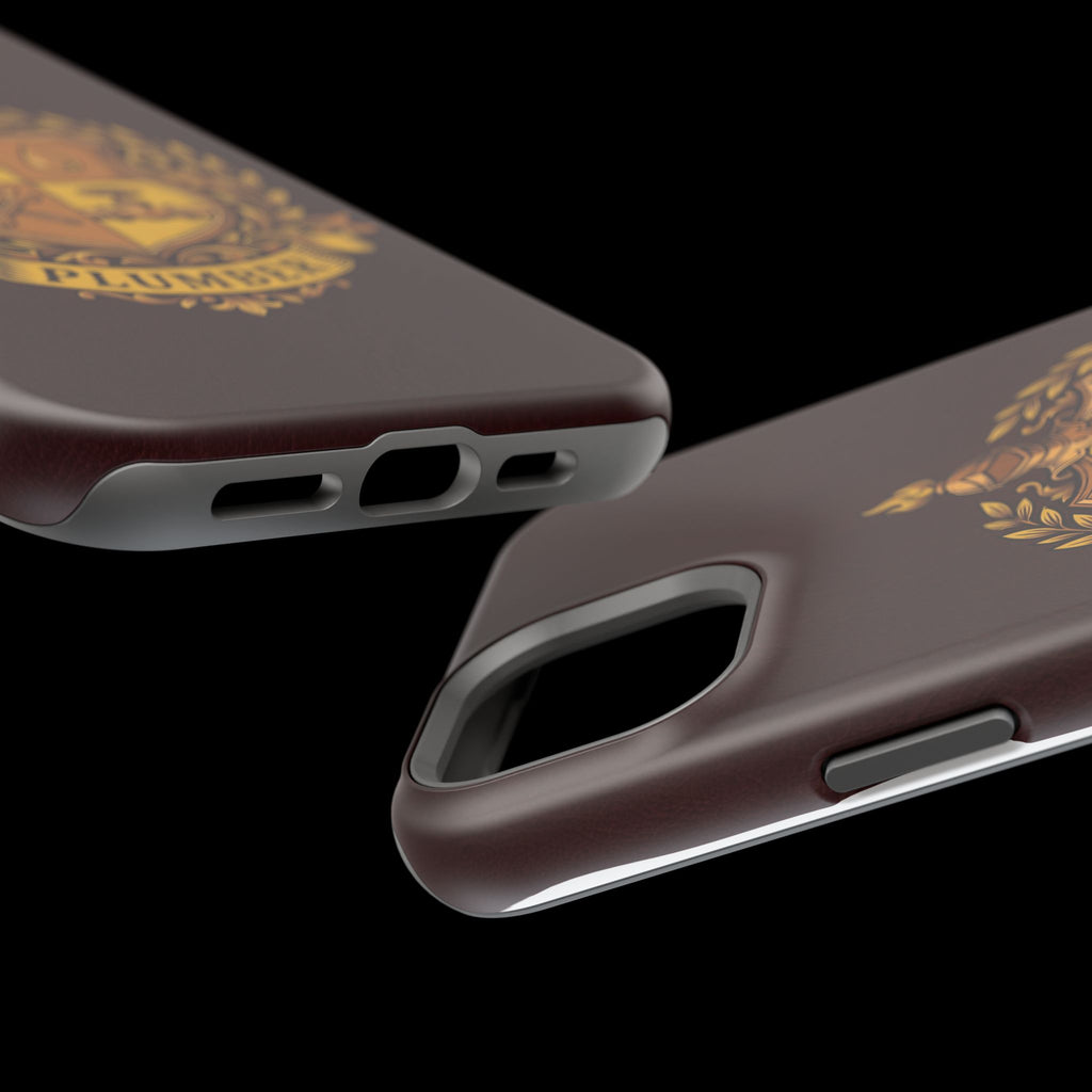 Plumber Crest Phone Case — Heraldic Shield Wireless Charging Cover