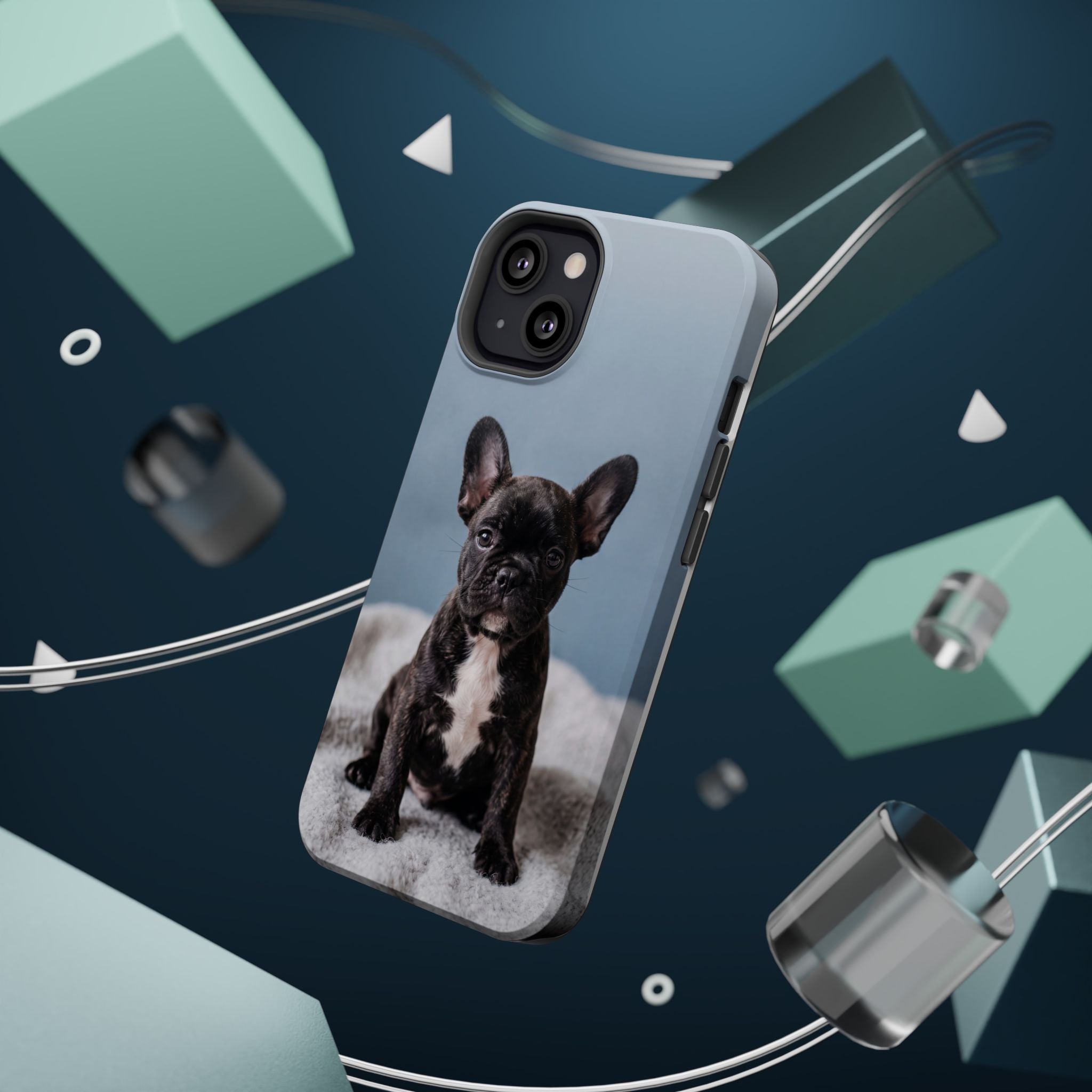 French Bulldog Puppy Phone Case — Impact-Resistant Wireless Charging Cover