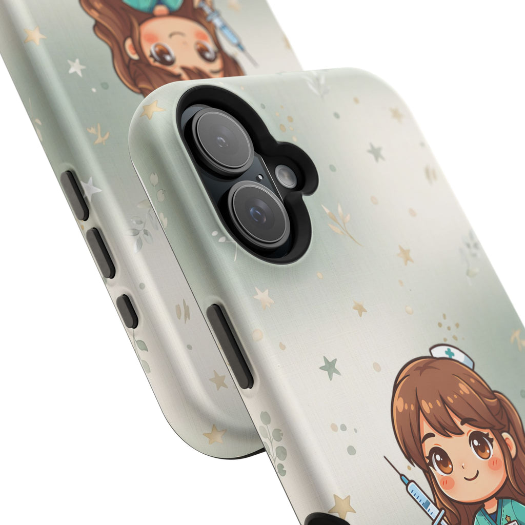 Personalized Nurse with Syringe Phone Case — Wireless Charging Cover