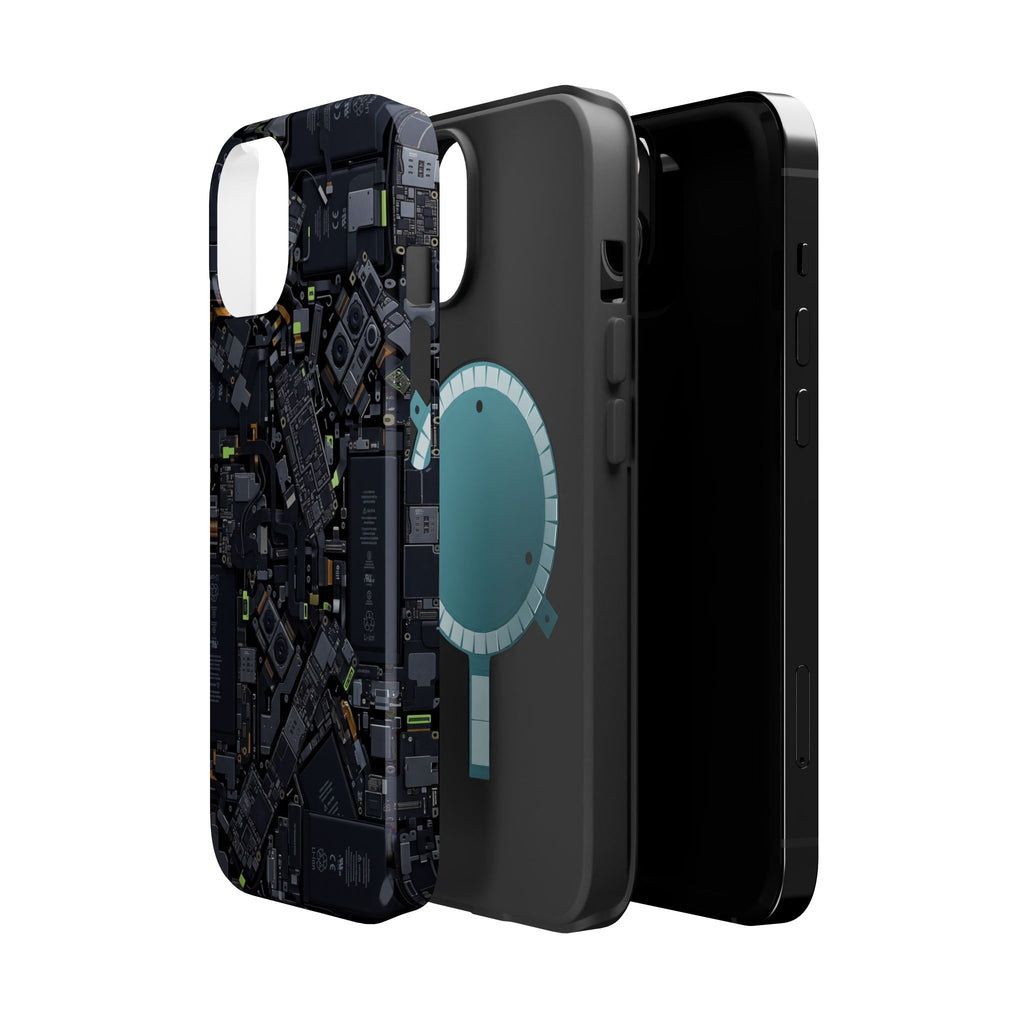 Circuit Core Phone Case — Motherboard Print Wireless Charging Cover