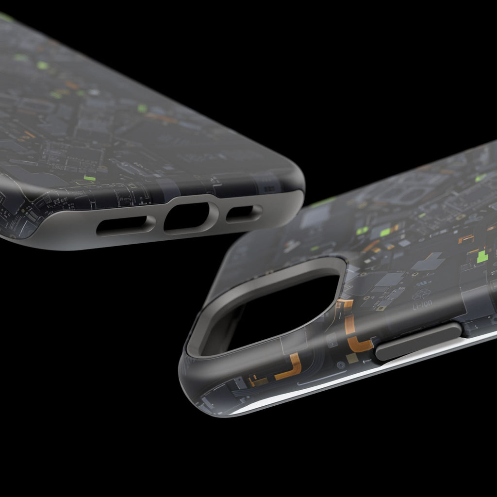 Circuit Core Phone Case — Motherboard Print Wireless Charging Cover