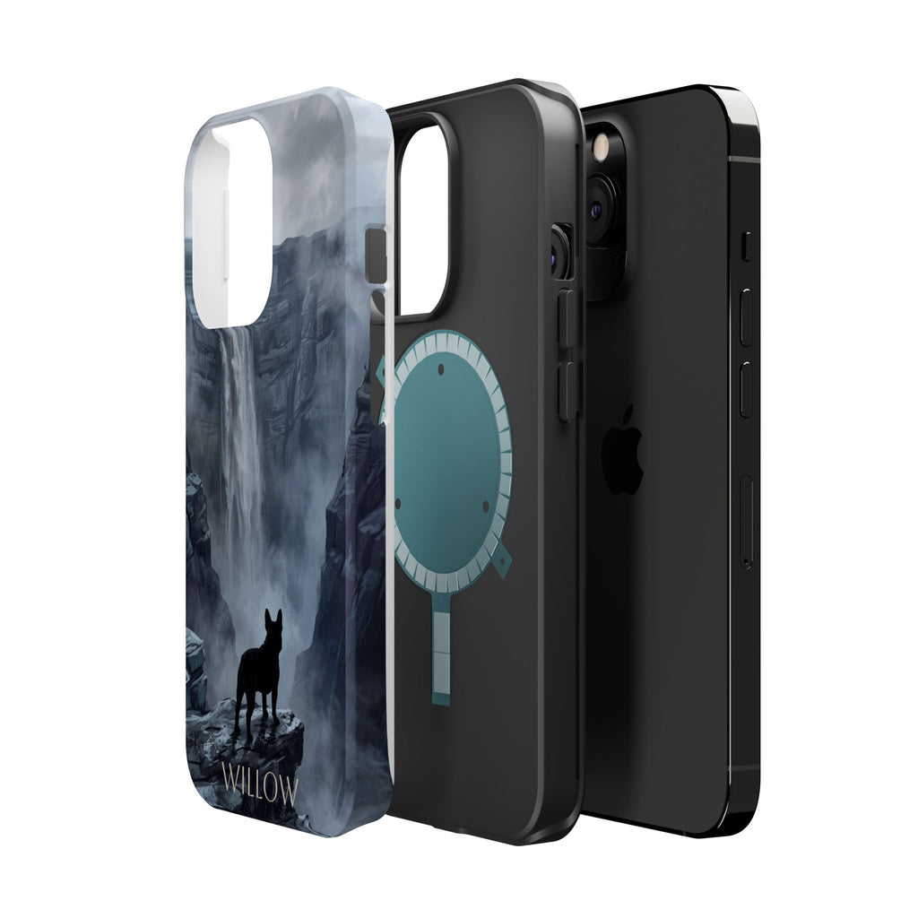 Personalized French Bulldog Misty Waterfall Phone Case — Wireless Charging Cover