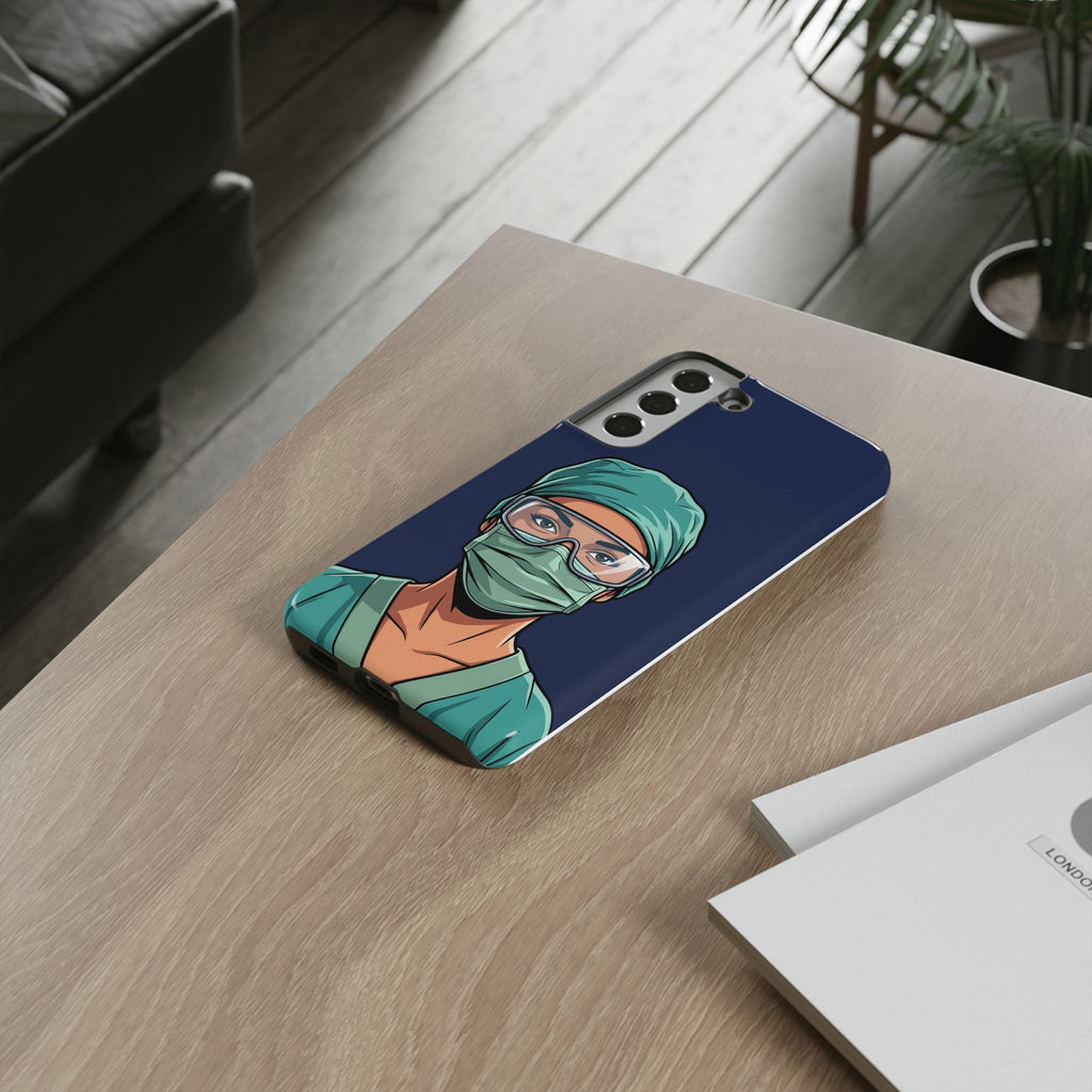 Nurse Illustrated Portrait Phone Case | iPhone & Samsung